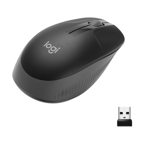 Logitech M190 Full-Size Wireless Mouse - Charcoal [910-005905]