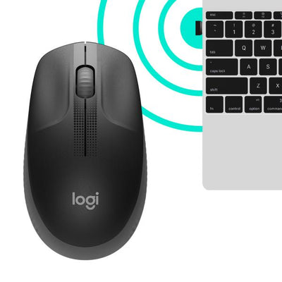 Logitech M190 Full-Size Wireless Mouse - Charcoal [910-005905]