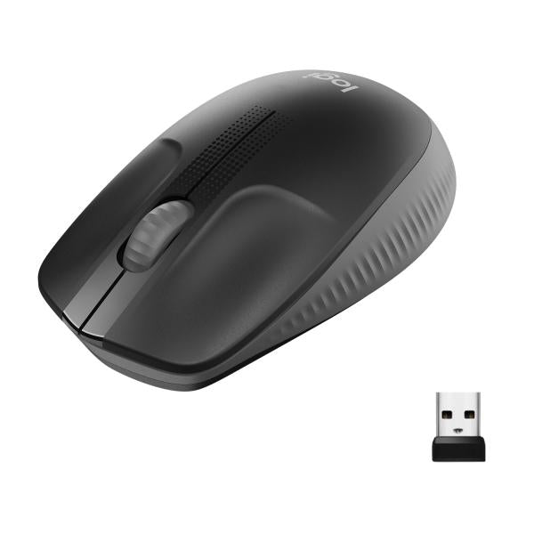 Logitech M190 Full-Size Wireless Mouse - Charcoal [910-005905]