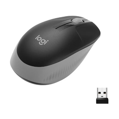 Logitech M190 Full-Size Wireless Mouse - Mid Grey [910-005906]