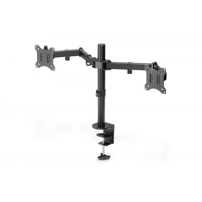 Digitus Dual Monitor Clamp Mount 15-32inch - Max Weight 2 x 8 kg - Black [DA-90400]