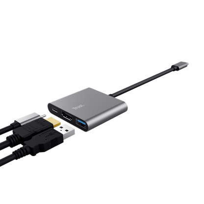 TRUST ADATTATORE DALYX 3-IN-1 USB-C [23772]