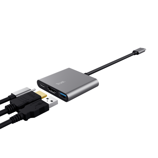 TRUST ADATTATORE DALYX 3-IN-1 USB-C [23772]