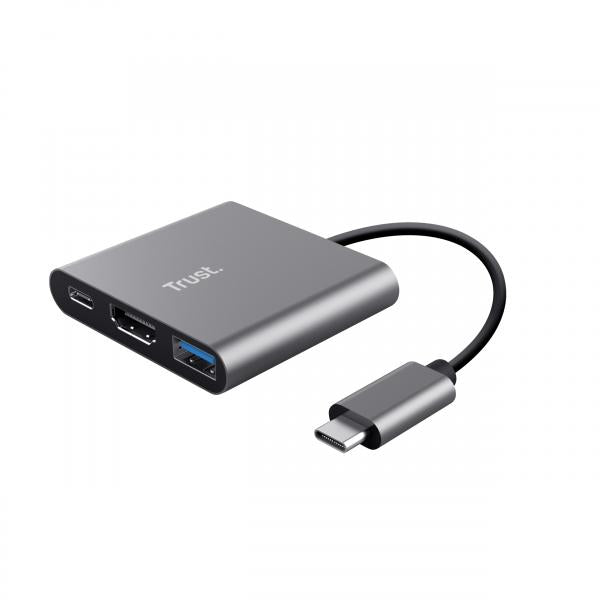 TRUST ADATTATORE DALYX 3-IN-1 USB-C [23772]