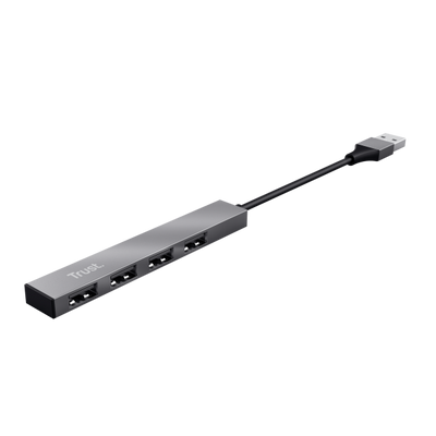 TRUST MINI USB HUB 4 PORTE HALYX ALUMINIUM [23786]