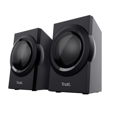 TRUST SET ALTOPARLANTI SPEAKERS 2.1 120W PICCO (60W RMS) - CON TELECOMANDO CON INGRESSO AUX + PRESA [23696]