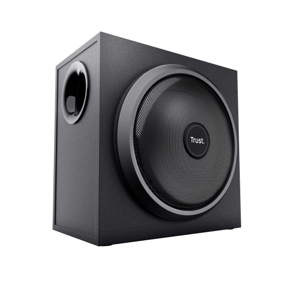 TRUST SET ALTOPARLANTI SPEAKERS 2.1 120W PICCO (60W RMS) - CON TELECOMANDO CON INGRESSO AUX + PRESA [23696]