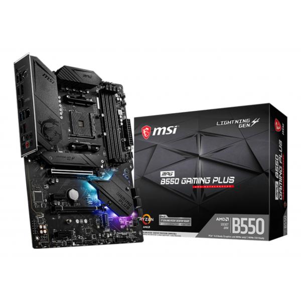 MSI MB AMD B550 GAMING, MPG B550 GAM PLUS, AM4, 4DDR4, 2M2 6SATA3 [MPG B550 GAMING PLUS]