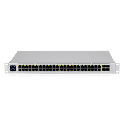 Ubiquiti - USW-48-POE-EU - UniFi 48 Port Layer 2 switch with 32x GbE PoE+, 16x GbE ports, 4x SFP ports, 195W total PoE availability [USW-48-POE-EU]