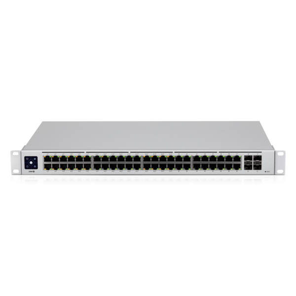 Ubiquiti - USW-48-POE-EU - UniFi 48 Port Layer 2 switch with 32x GbE PoE+, 16x GbE ports, 4x SFP ports, 195W total PoE availability [USW-48-POE-EU]