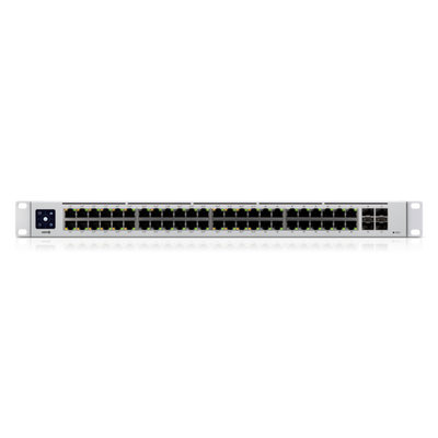 Ubiquiti - USW-48-POE-EU - UniFi 48 Port Layer 2 switch with 32x GbE PoE+, 16x GbE ports, 4x SFP ports, 195W total PoE availability [USW-48-POE-EU]