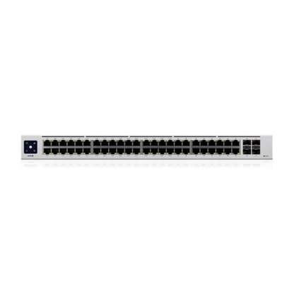 Ubiquiti - USW-48-POE-EU - UniFi 48 Port Layer 2 switch with 32x GbE PoE+, 16x GbE ports, 4x SFP ports, 195W total PoE availability [USW-48-POE-EU]