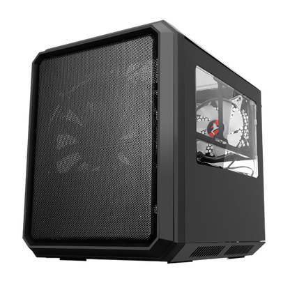 ITEK CASE QBO 8, EVO, MICRO ATX, USB3, 200MM ARGB FAN, 120MM FAN, CARD READER, 3 FINESTRE TRASP [ITGCAQBO30E]