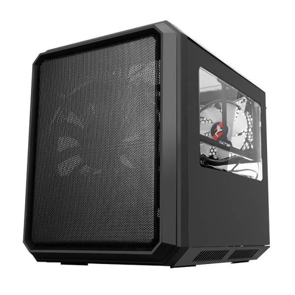 ITEK CASE QBO 8, EVO, MICRO ATX, USB3, 200MM ARGB FAN, 120MM FAN, CARD READER, 3 FINESTRE TRASP [ITGCAQBO30E]
