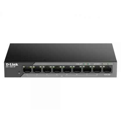 D-LINK SWITCH SORVEGLIANZA 9 PORTE 10/100 UNMANAGED LONG RANGE POE [DSS-100E-9P_I]