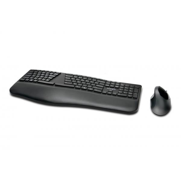 Kensington Pro Fit Ergo tastiera Mouse incluso RF senza fili + Bluetooth QWERTY Inglese UK Nero [K75406IT] - ITPartners