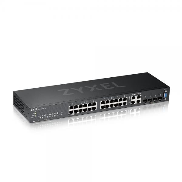 ZYXEL SWITCH MANAGED LAYER 3 LITE, 24X GB, 4 SFP, FANLESS DESKTOP/RACK, NFLEX [GS2220-28-EU0101F]