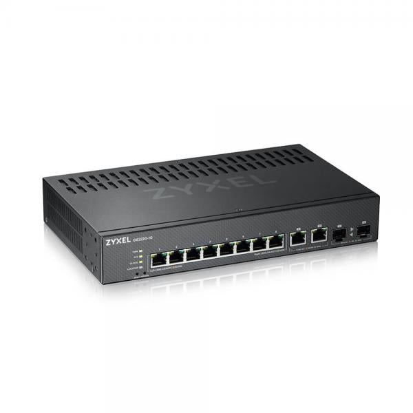 ZYXEL SWITCH MANAGED LAYER 3 LITE, 8X GB, 2X SFP, FANLESS DESKTOP/RACK, NFLEX [GS2220-10-EU0101F]