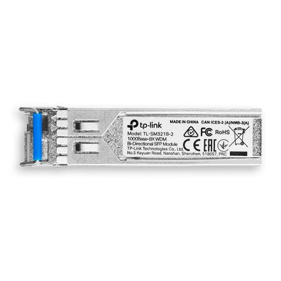 TP-Link - SM321B-2 - Gigabit Single-Mode WDM Bi-Directional SFP Module SPEC: LC Connector, TX:1310nm/RX:1550nm, Single-mode, 2km [SM321B-2]