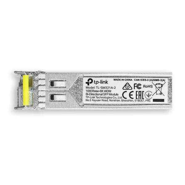 TP-Link - SM321A-2 - Gigabit Single-Mode WDM Bi-Directional SFP Module SPEC: LC Connector, TX:1550nm/RX:1310nm, Single-mode, 2 km [SM321A-2]