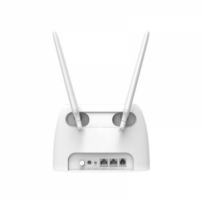 TENDA ROUTER 4G/LTE 300Mbps, 1XLAN/WAN 10/100, 1XLAN 10/100, 1XRJ11 VOLTE, 2 ANTENNE [4G06]
