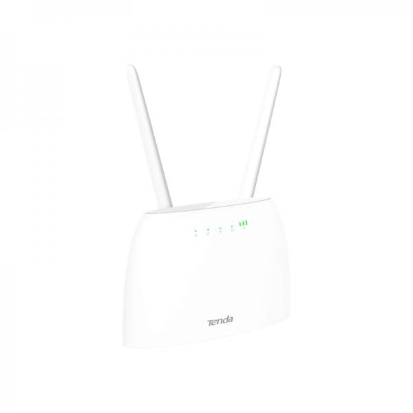 TENDA ROUTER 4G/LTE 300Mbps, 1XLAN/WAN 10/100, 1XLAN 10/100, 1XRJ11 VOLTE, 2 ANTENNE [4G06]