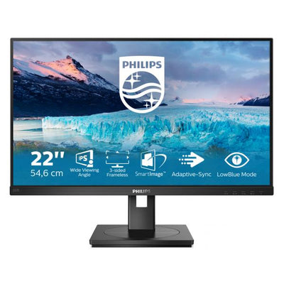 PHILIPS MONITOR 21,5 LED IPS 16:9 FHD 4MS 250 CD/M, VGA/DVI/DP/HDMI, MULTIMEDIALE [222S1AE]