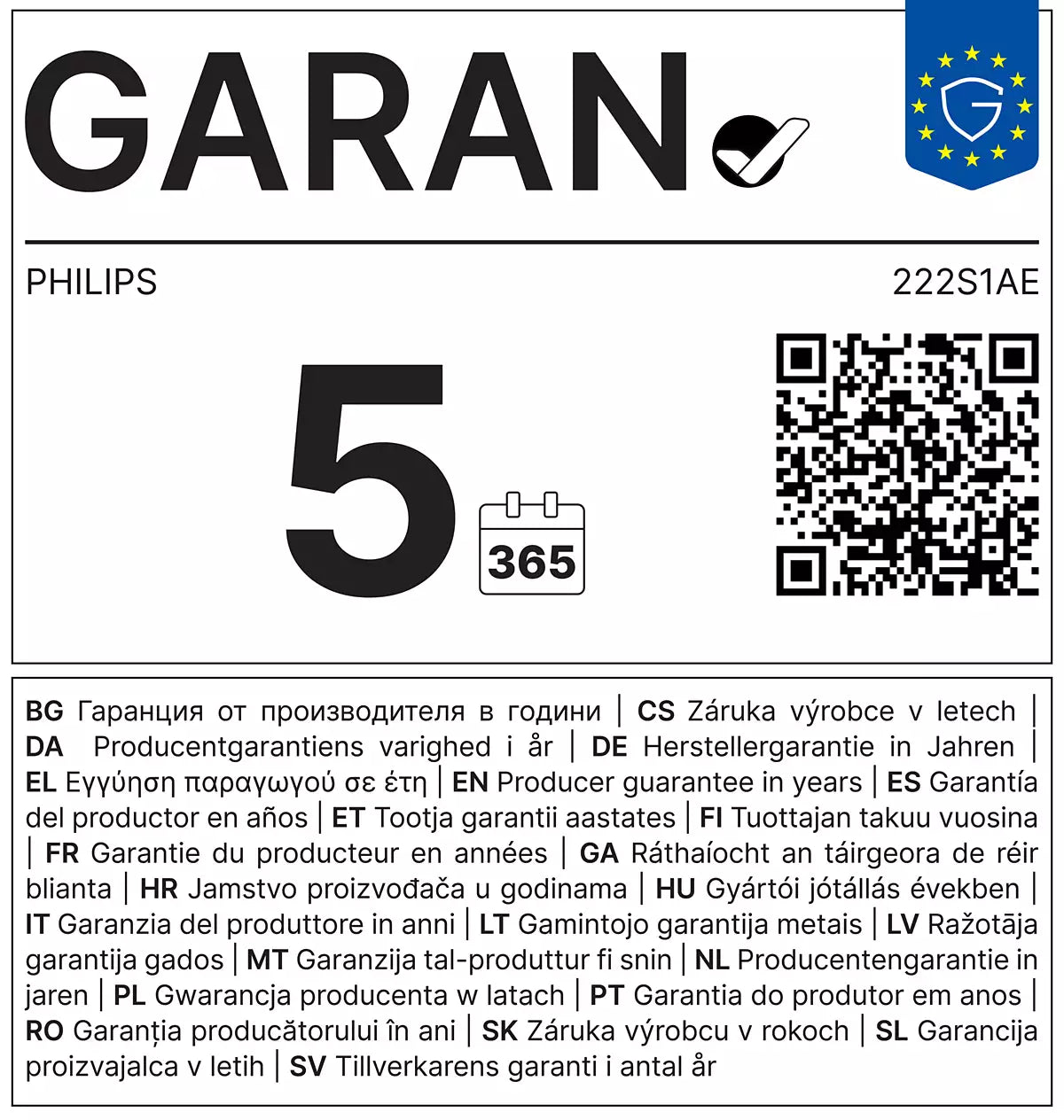 PHILIPS MONITOR 21,5 LED IPS 16:9 FHD 4MS 250 CD/M, VGA/DVI/DP/HDMI, MULTIMEDIALE [222S1AE]