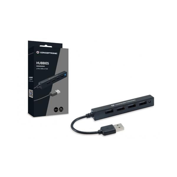 Conceptronic 4-Port USB 2.0 Hub [HUBBIES05B]