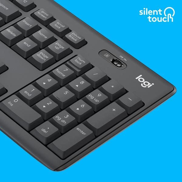 Logitech MK295 Silent Wireless Keyboard and Mouse Combo - QWERTY US[NEW OPEN BOX] [920-009800-NOB]