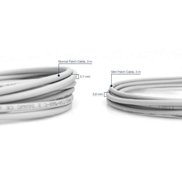 Digitus CAT 6A U -FTP slim patch cord - Cu - LSZH AWG 28/7 - length 1 m - Grey [DK-1624-A-010S]