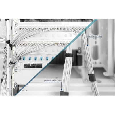Digitus CAT 6A U -FTP slim patch cord - Cu - LSZH AWG 28/7 - length 1 m - Grey [DK-1624-A-010S]