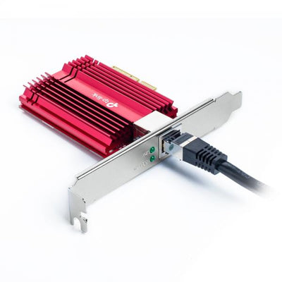 Tp-link TX401 - Network Adapter - RJ-45 - PCle 3.0 x4 low profile - Red [TX401]