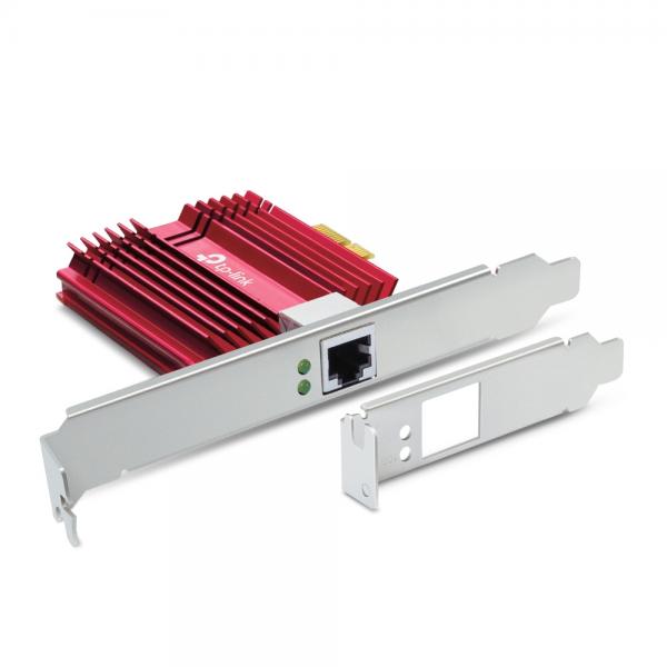 Tp-link TX401 - Network Adapter - RJ-45 - PCle 3.0 x4 low profile - Red [TX401]