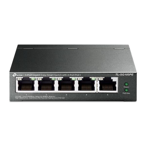 SWITCH 5 GIGABIT 4POE+ 65W [TL-SG105PE]