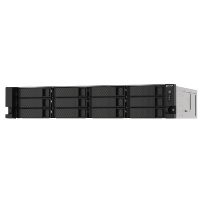QNAP TS-1273AU-RP-8G server NAS e di archiviazione Armadio (2U) Ryzen Embedded V1500B 8 GB DDR4 0 TB QNAP QTS Alluminio, Nero [TS-1273AU-RP-8G]