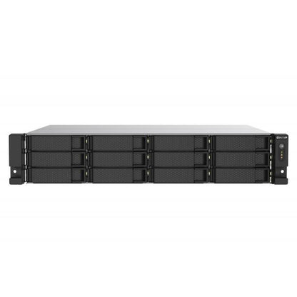QNAP NAS TS-1273AU-RP-8G, 12 bay rackmount NAS, AMD Ryzen V1000 series V1500B 4C/8T 2.2GHz, 8GB DDR4 RAM, 2 x 2.5GbE LAN, optional 10GbE & M.2 NVMe/SATA SSD expansion via PCIe, 2 x PCIe 3.0 x 4 slots, [TS-1273AU-RP-8G]