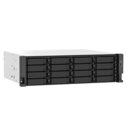 QNAP NAS TS-1673AU-RP-16G, 16 bay rackmount NAS, AMD Ryzen V1000 series V1500B 4C/8T 2.2GHz, 16GB DDR4 RAM, 2 x 2.5GbE LAN, optional 10GbE & M.2 NVMe/SATA SSD expansion via a PCIe, 2 x PCIe 3.0 x 4 sl [TS-1673AU-RP-16G]
