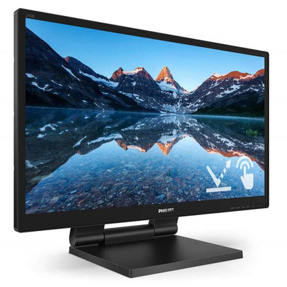 PHILIPS MONITOR TOUCH 23,8 LED IPS 16:9 FHD 5MS 250 CDM, VGA/DVI/DP/HDMI, IP54, MULTIMEDIALE, BASE RIPIEGABILE [242B9TL]