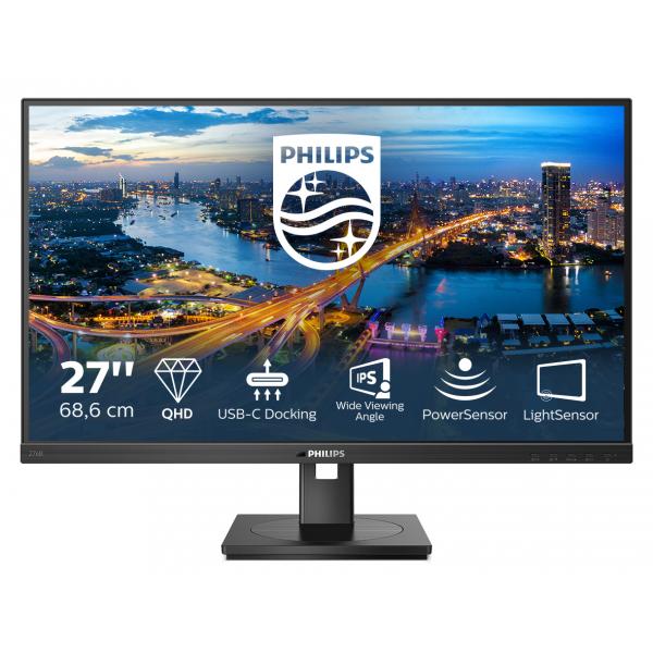 Philips B-Line - 27 inch - Quad HD IPS LED Monitor - 2560x1440 - USB-C Dock - Pivot / HAS / RJ45 [276B1/00]