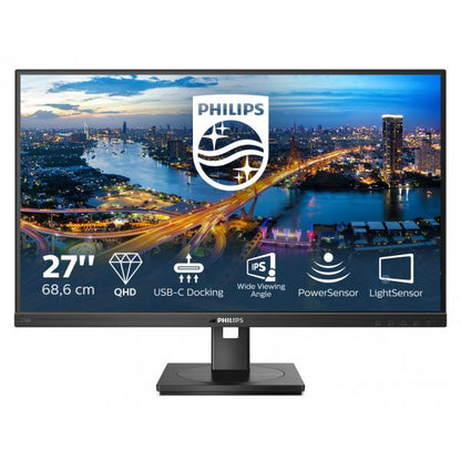 Philips B-Line - 27 inch - Quad HD IPS LED Monitor - 2560x1440 - USB-C Dock - Pivot / HAS / RJ45 [276B1/00]