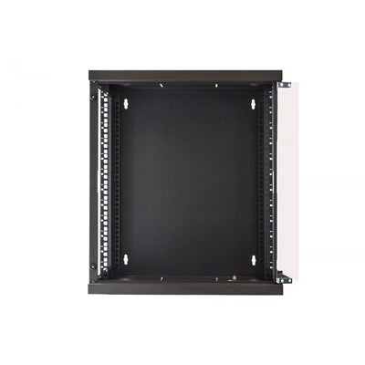 LINK Armadio Rack 19" 12 Unita' Da Muro (A)620X (L)540 X Profondita' 600 Mm. Colore Nero Porta Vetro [LK1912U66N]
