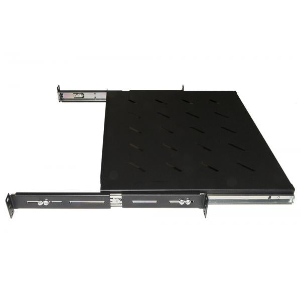 LINK RIPIANO UNIVERSALE PER ARMADIO RACK ESTRAIBILE SU BINARI TELESCOPICI 1 UNITA NERO 350MM [LKRIP350EN]