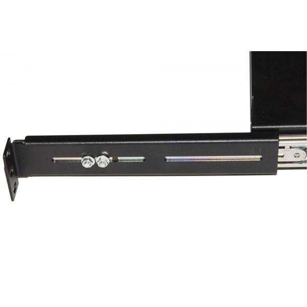LINK RIPIANO UNIVERSALE PER ARMADIO RACK ESTRAIBILE SU BINARI TELESCOPICI 1 UNITA NERO 350MM [LKRIP350EN]