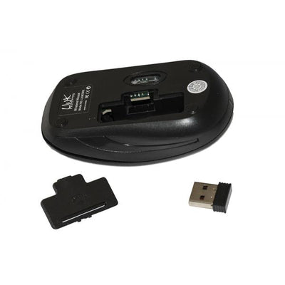 LINK MOUSE WIRELESS 3 TASTI NERO RICEVITORE USB 1000 DPI [LKMOS02]