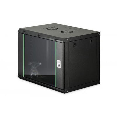 Digitus 9U wall mounting cabinet 474x600x450 mm - Black [DN-1909-U-EC-SW]