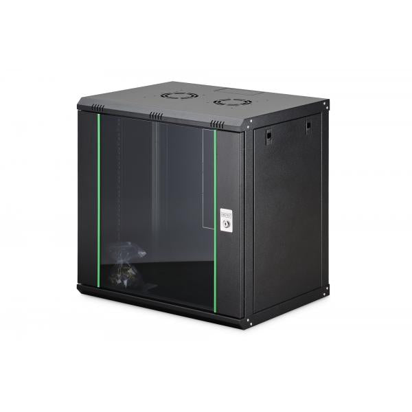 Digitus 12U wall mounting cabinet 607x600x450 mm - Black [DN-1912-U-EC-SW]