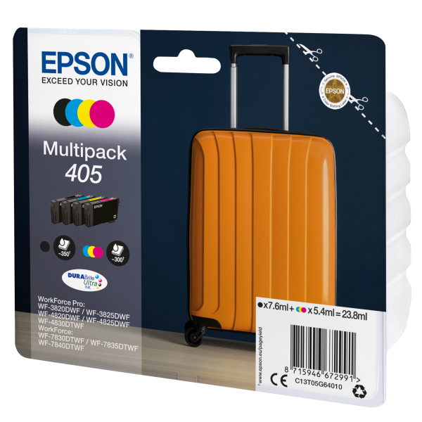 EPSON CART MULTIPACK 4 COLORI, N 405 DURABRITE ULTRA INK [C13T05G64020]