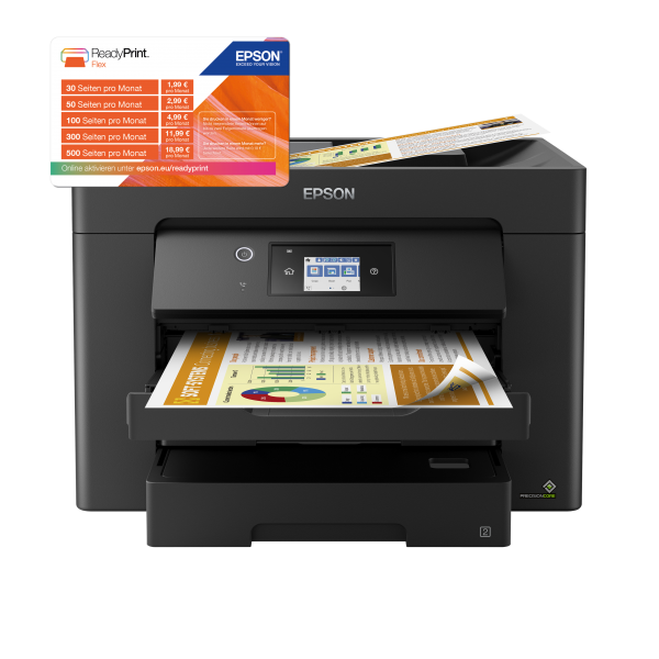 EPSON MULTIFUNZIONE INK A3 COLORE, WF-7830DTWF, 12PPM, FRONTE/RETRO, USB/LAN/WIFI, 4 IN 1 [C11CH68403]