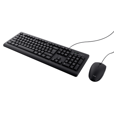 Trust Primo tastiera Mouse incluso Universale USB QWERTY Inglese US Nero [23970]